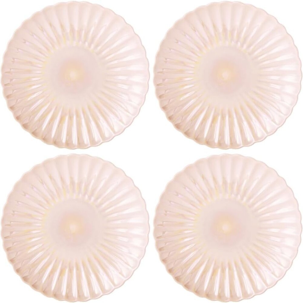 Godinger Scallop Appetizer Plate, Serving Plate, Salad Plate, Dessert Plate